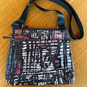 Tumi Abstract Nylon Crossbody Bag